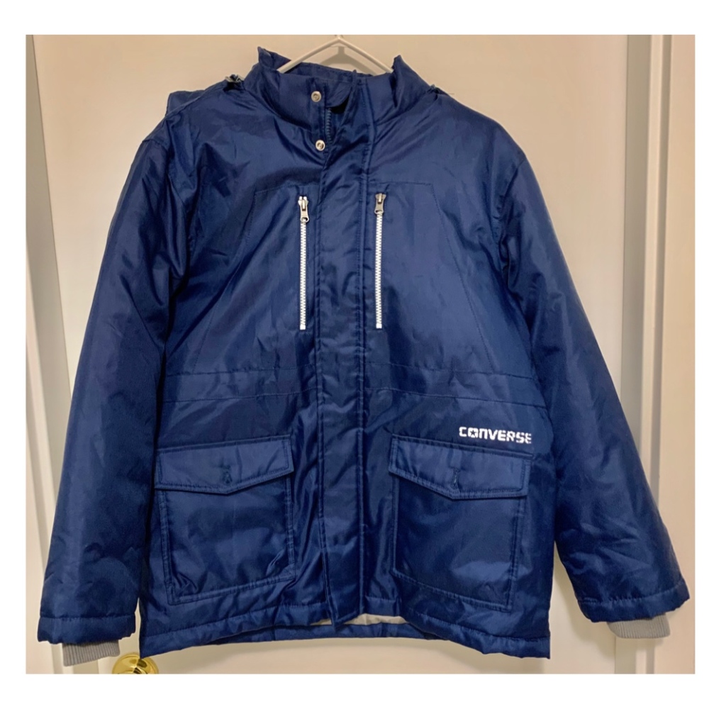 Navy Blue Converse Winter Coat